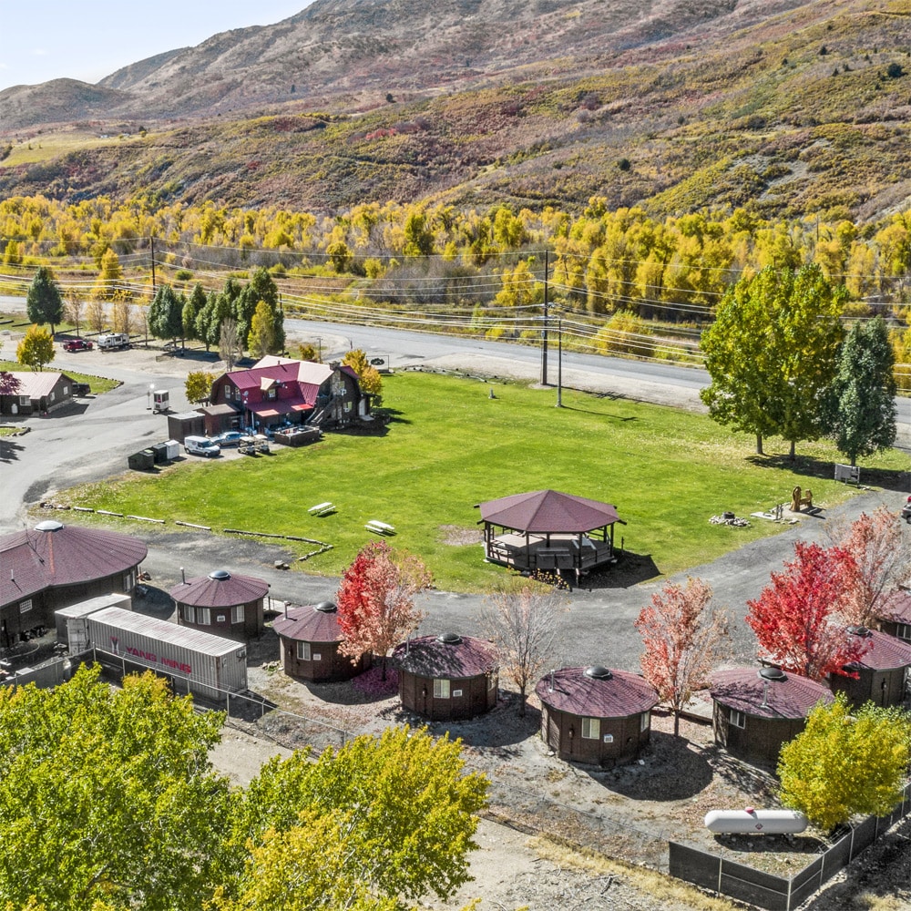 General Store, Yurts and grounds at the Rivers Edge Campground in Heber Valley, UT