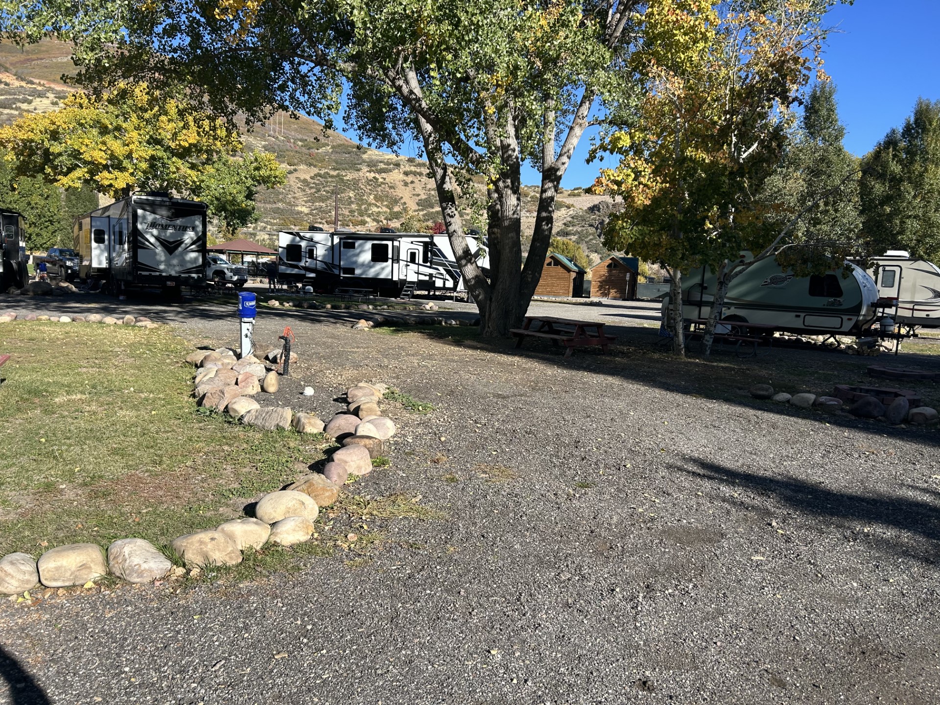 Bunk beds at Rivers Edge Campground near Heber Valley, UT